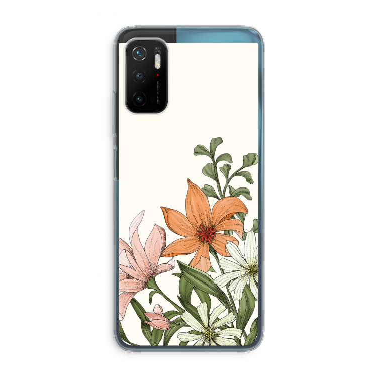 Floral bouquet: Xiaomi Poco M3 Pro 5G Transparant Hoesje