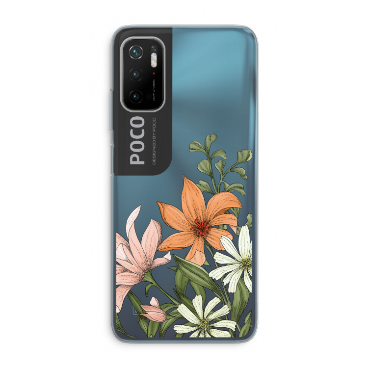 Floral bouquet: Xiaomi Poco M3 Pro 5G Transparant Hoesje