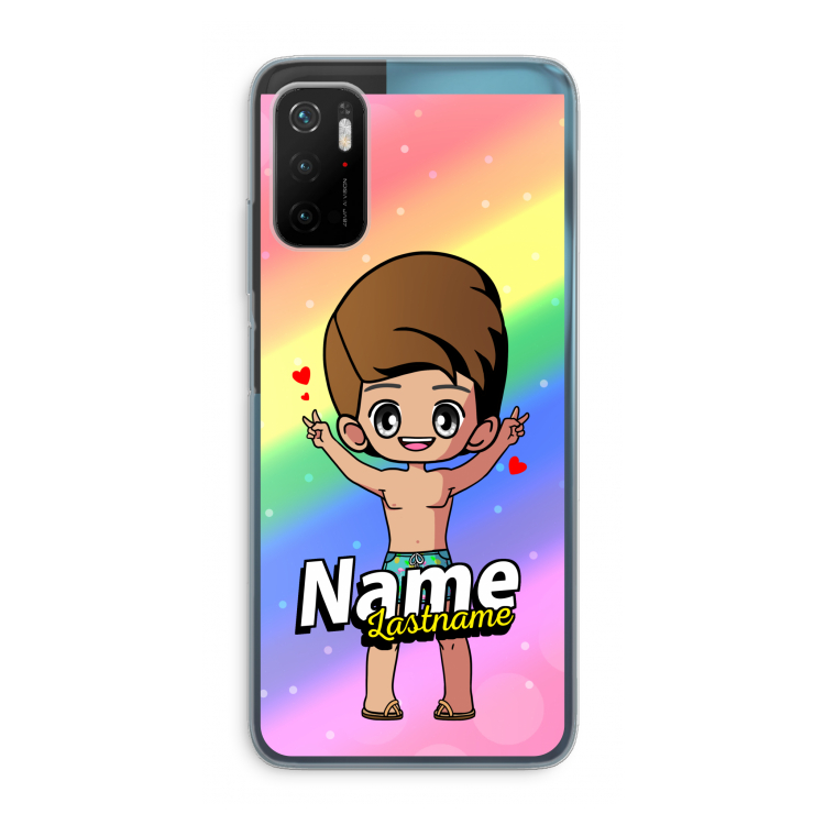 Chibi Maker man: Xiaomi Poco M3 Pro 5G Transparant Hoesje