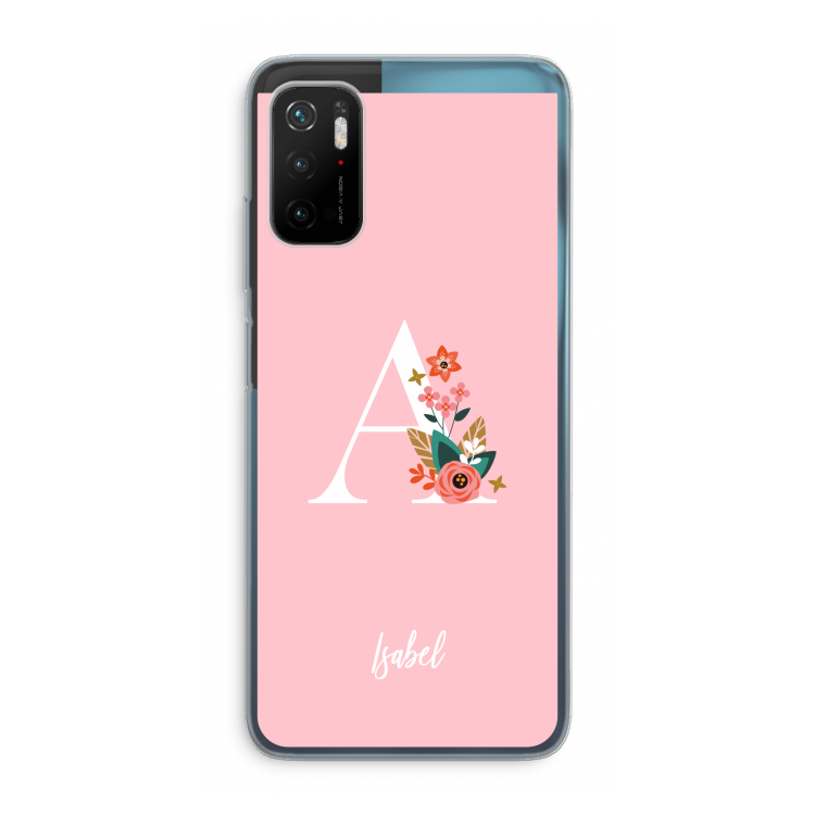 Pink Bouquet: Xiaomi Poco M3 Pro 5G Transparant Hoesje
