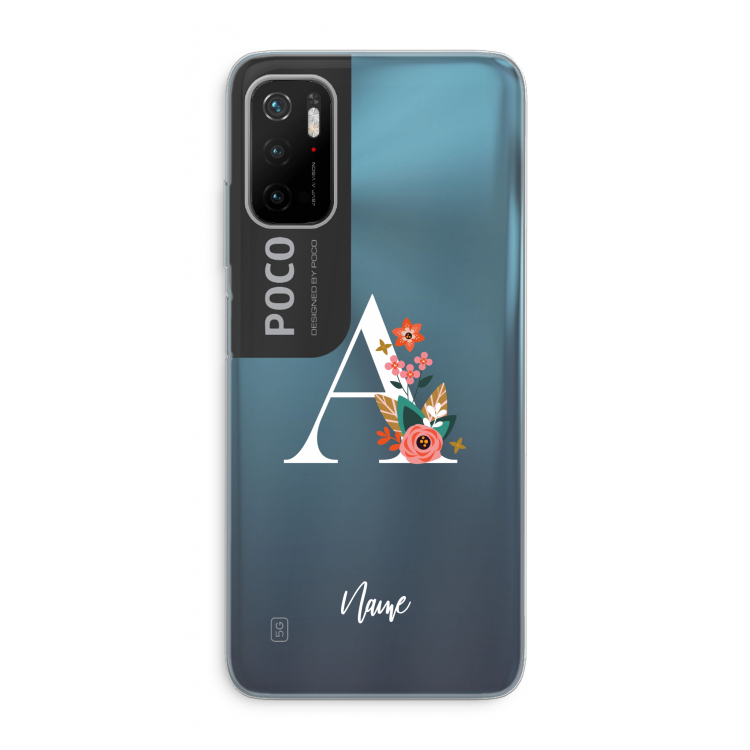 Pink Bouquet: Xiaomi Poco M3 Pro 5G Transparant Hoesje