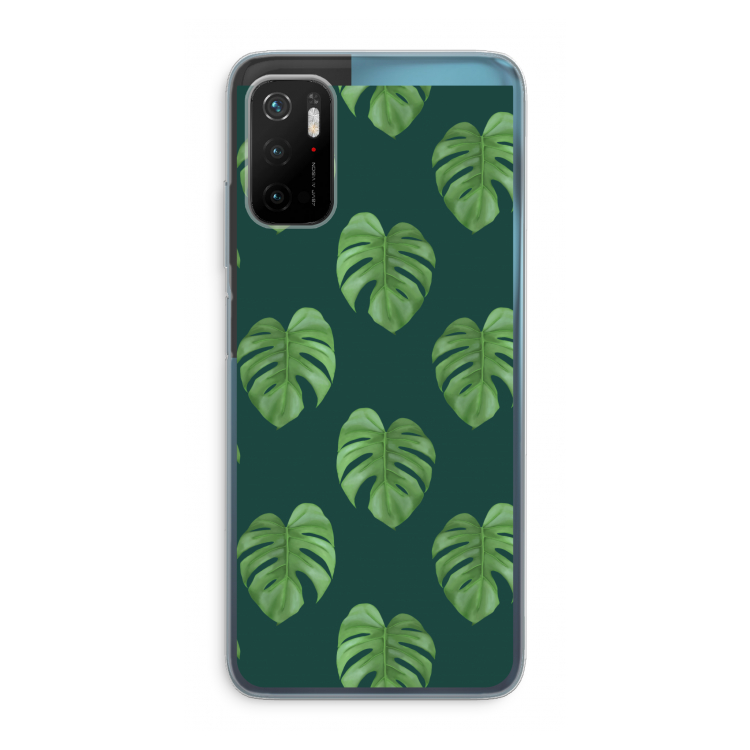 Monstera leaves: Xiaomi Poco M3 Pro 5G Transparant Hoesje