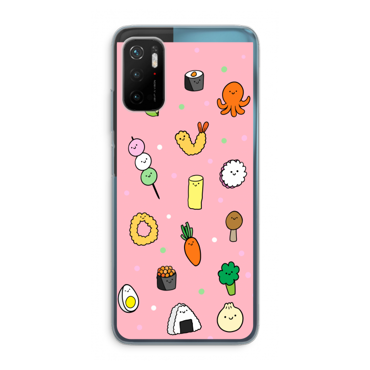 Happy bento friends: Xiaomi Poco M3 Pro 5G Transparant Hoesje