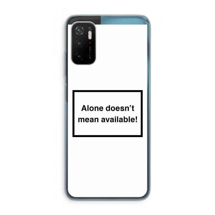 Alone: Xiaomi Poco M3 Pro 5G Transparant Hoesje