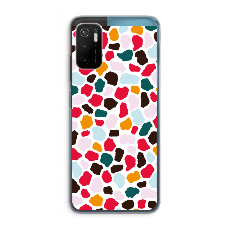 Colored Giraffe: Xiaomi Poco M3 Pro 5G Transparant Hoesje