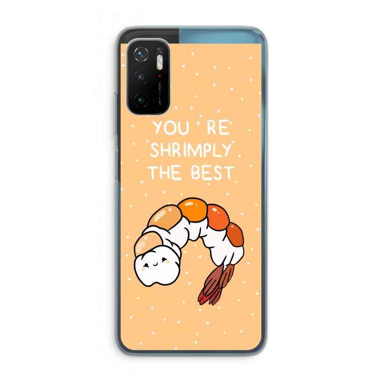 You're Shrimply The Best: Xiaomi Poco M3 Pro 5G Transparant Hoesje