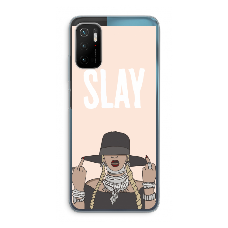 Slay All Day: Xiaomi Poco M3 Pro 5G Transparant Hoesje