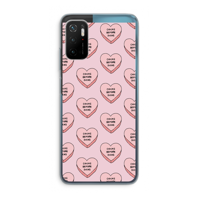 Chicks before dicks: Xiaomi Poco M3 Pro 5G Transparant Hoesje