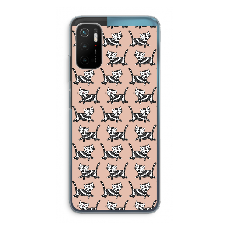 Zwarte poes: Xiaomi Poco M3 Pro 5G Transparant Hoesje