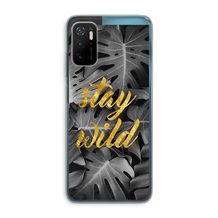 Stay wild: Xiaomi Poco M3 Pro 5G Transparant Hoesje