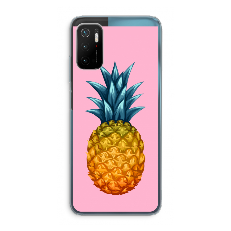 Grote ananas: Xiaomi Poco M3 Pro 5G Transparant Hoesje