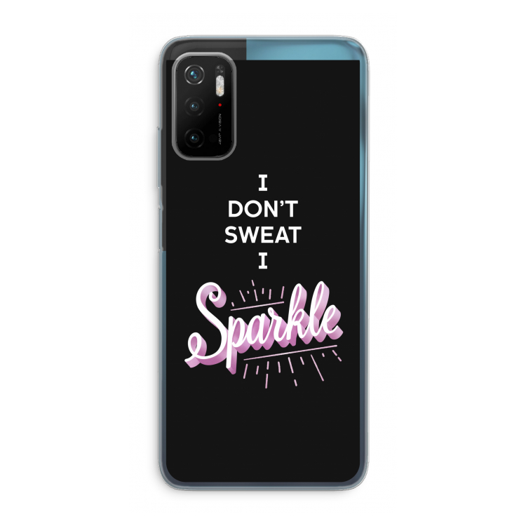 Sparkle quote: Xiaomi Poco M3 Pro 5G Transparant Hoesje