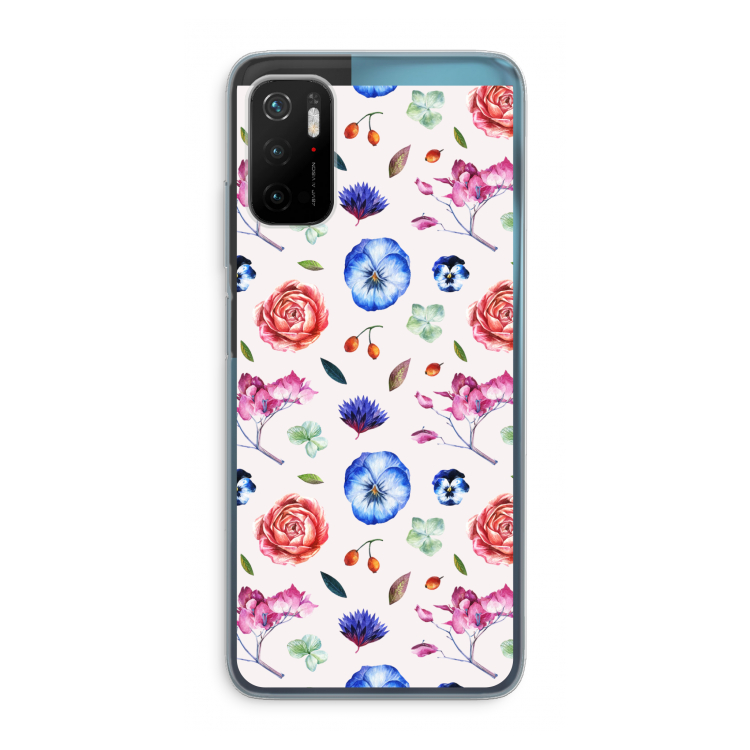 Bloemetjes: Xiaomi Poco M3 Pro 5G Transparant Hoesje