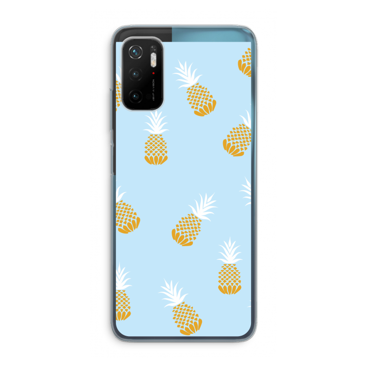Ananasjes: Xiaomi Poco M3 Pro 5G Transparant Hoesje