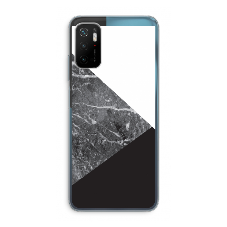 Combinatie marmer: Xiaomi Poco M3 Pro 5G Transparant Hoesje