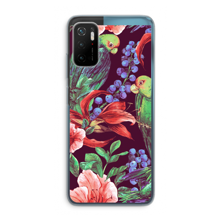Papegaaien: Xiaomi Poco M3 Pro 5G Transparant Hoesje