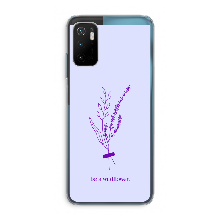 Be a wildflower: Xiaomi Poco M3 Pro 5G Transparant Hoesje