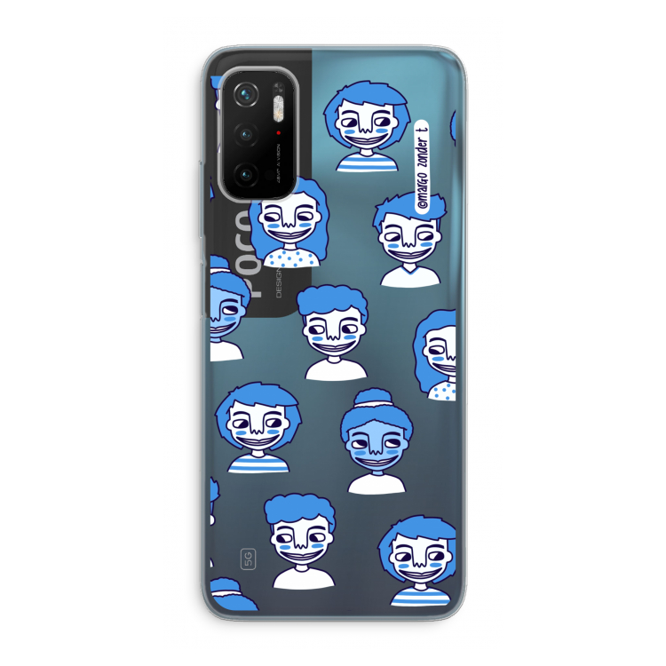 Gezichtjes: Xiaomi Poco M3 Pro 5G Transparant Hoesje