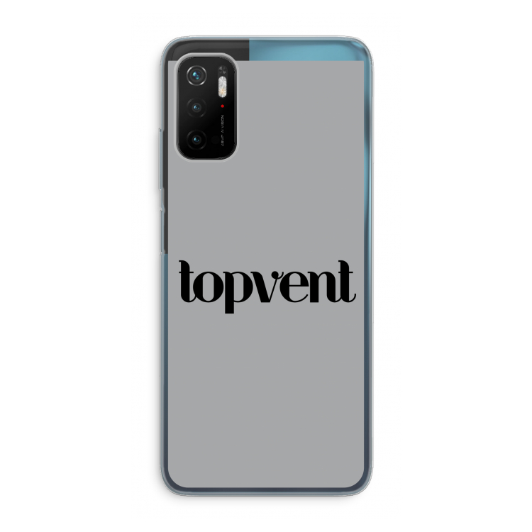 Topvent Grijs Zwart: Xiaomi Poco M3 Pro 5G Transparant Hoesje