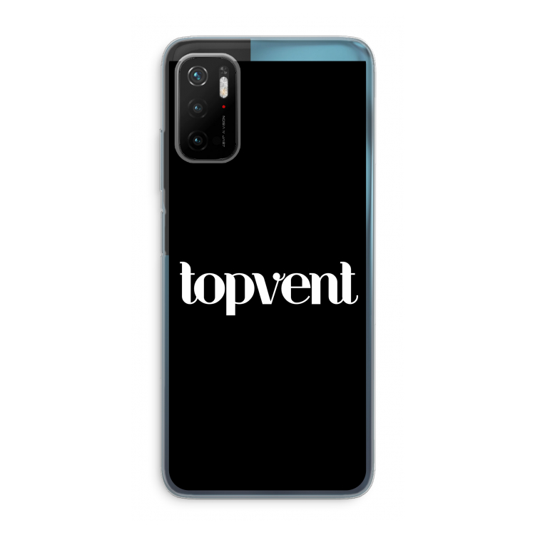 Topvent Zwart: Xiaomi Poco M3 Pro 5G Transparant Hoesje