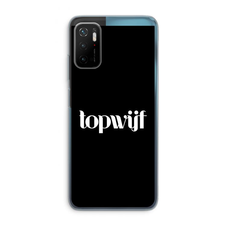 Topwijf Zwart: Xiaomi Poco M3 Pro 5G Transparant Hoesje
