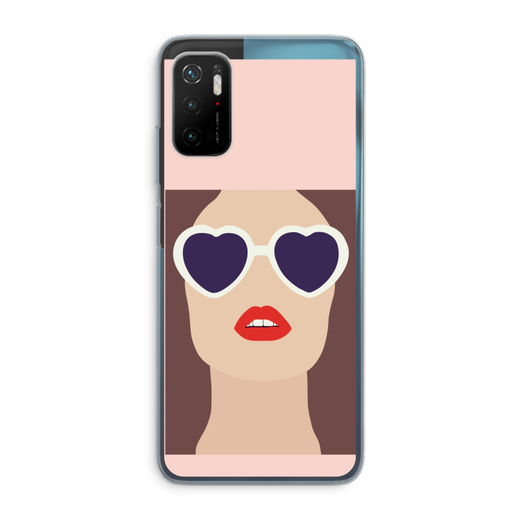 Red lips: Xiaomi Poco M3 Pro 5G Transparant Hoesje