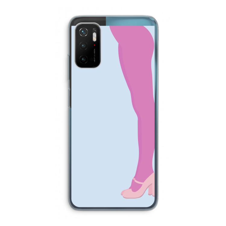 Pink panty: Xiaomi Poco M3 Pro 5G Transparant Hoesje