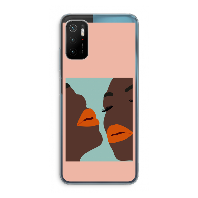 Orange lips: Xiaomi Poco M3 Pro 5G Transparant Hoesje