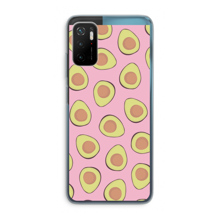 Dancing avocados: Xiaomi Poco M3 Pro 5G Transparant Hoesje