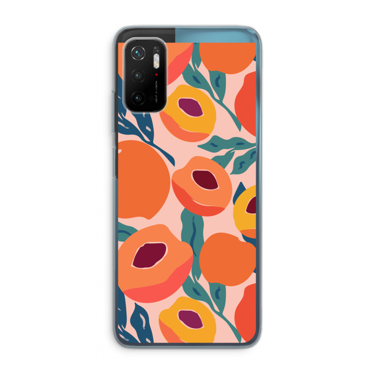 Perzik: Xiaomi Poco M3 Pro 5G Transparant Hoesje