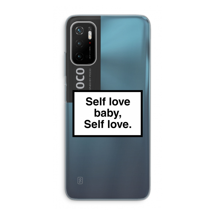 Self love: Xiaomi Poco M3 Pro 5G Transparant Hoesje
