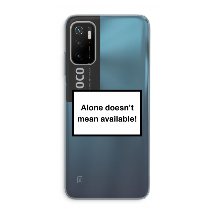 Alone: Xiaomi Poco M3 Pro 5G Transparant Hoesje