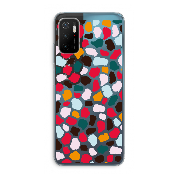 Colored Giraffe: Xiaomi Poco M3 Pro 5G Transparant Hoesje
