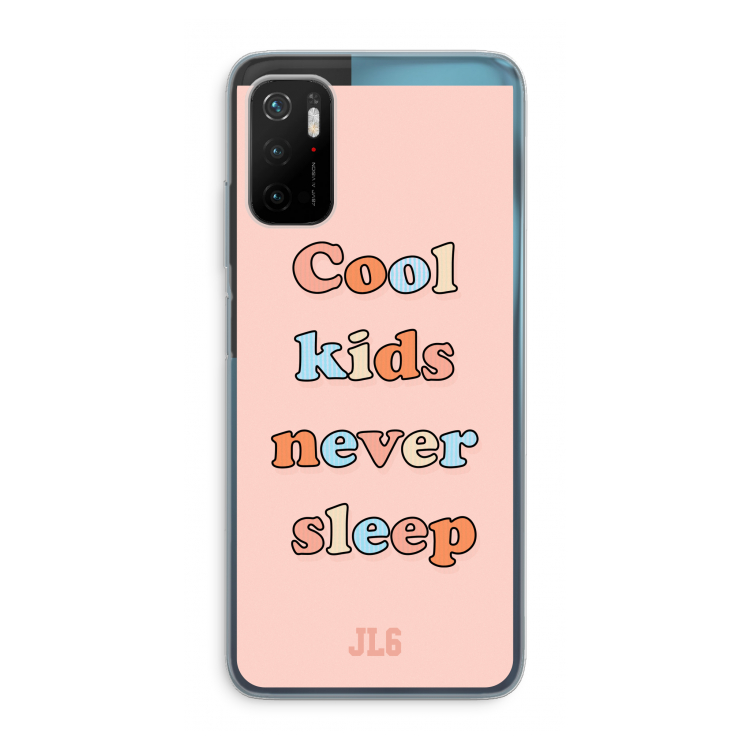 Cool Kids Never Sleep: Xiaomi Poco M3 Pro 5G Transparant Hoesje
