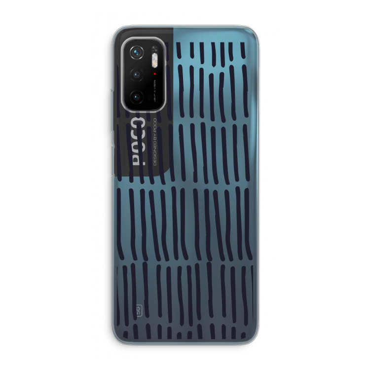 Moroccan stripes: Xiaomi Poco M3 Pro 5G Transparant Hoesje
