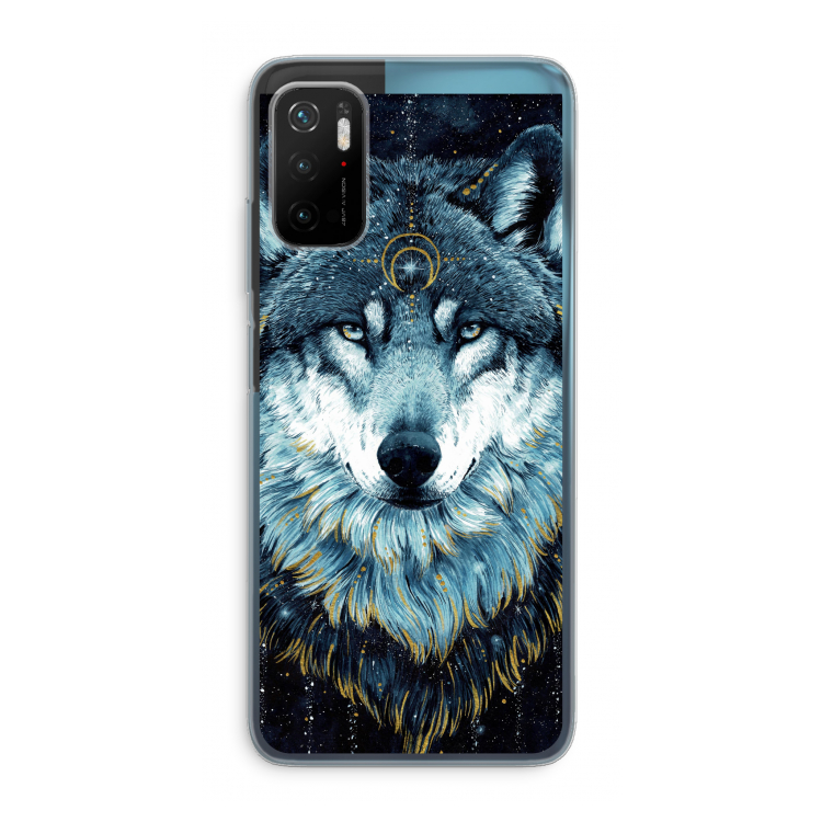 Darkness Wolf: Xiaomi Poco M3 Pro 5G Transparant Hoesje