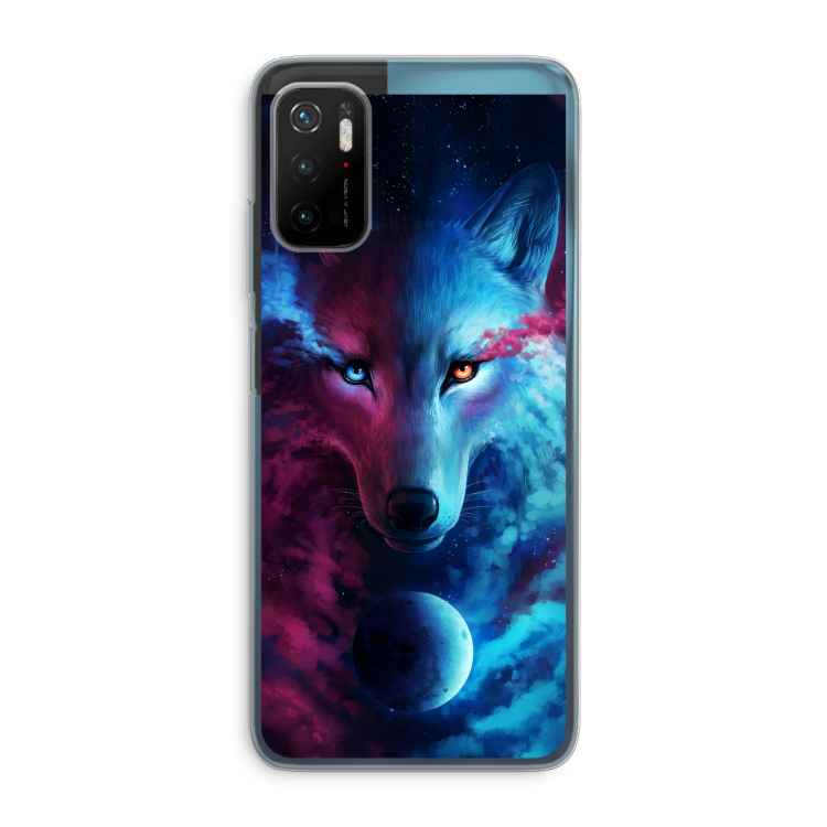 Where Light And Dark Meet: Xiaomi Poco M3 Pro 5G Transparant Hoesje