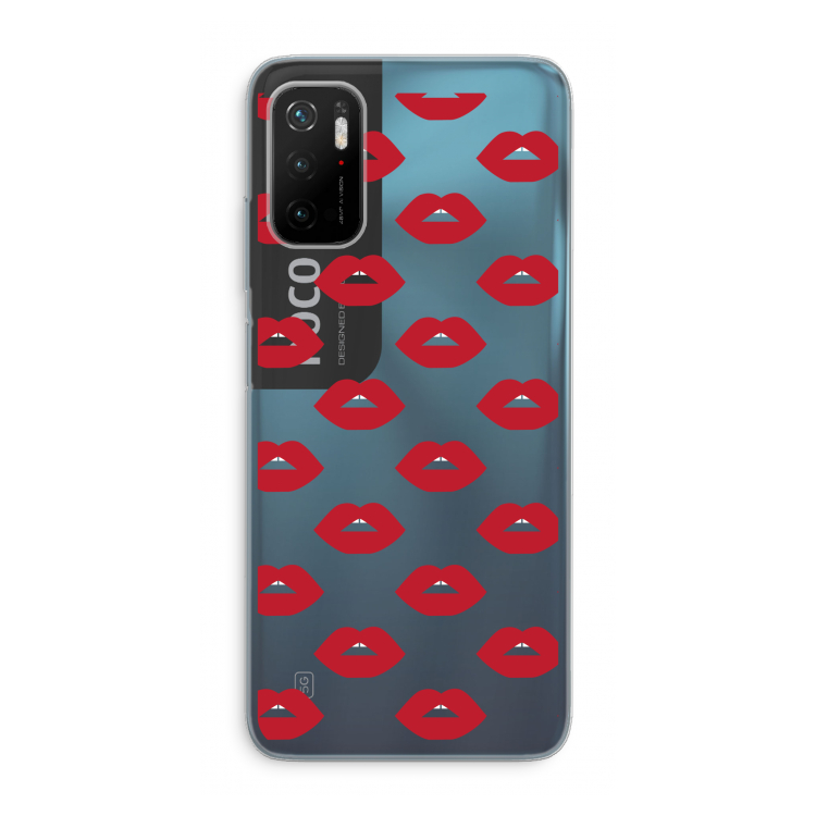 Lips: Xiaomi Poco M3 Pro 5G Transparant Hoesje