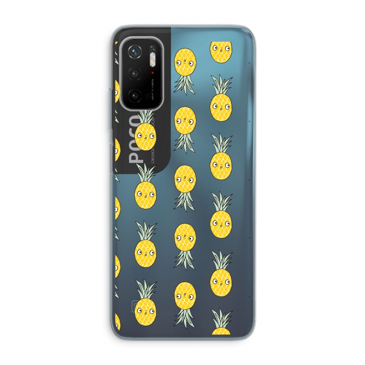 Ananas: Xiaomi Poco M3 Pro 5G Transparant Hoesje