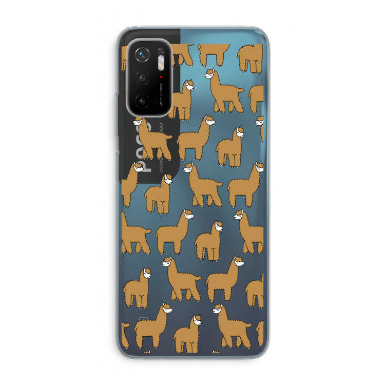 Alpacas: Xiaomi Poco M3 Pro 5G Transparant Hoesje