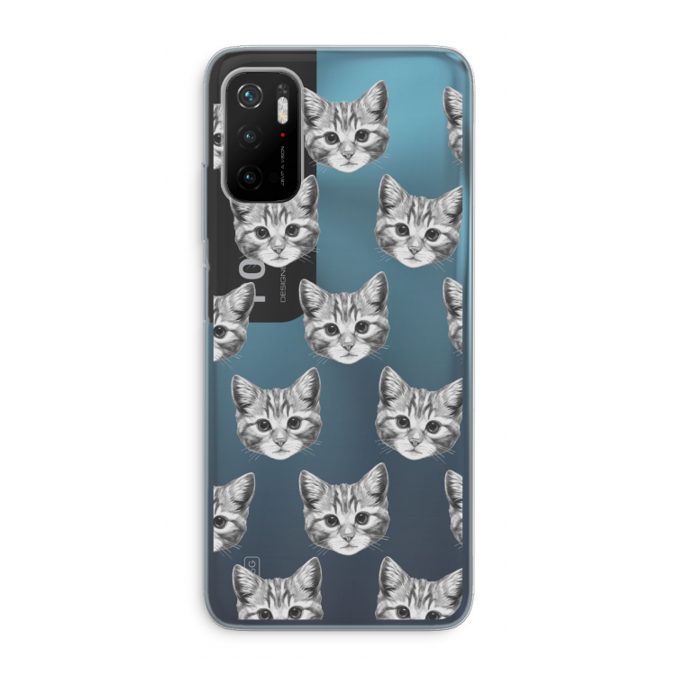 Kitten: Xiaomi Poco M3 Pro 5G Transparant Hoesje