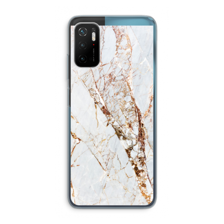 Goud marmer: Xiaomi Poco M3 Pro 5G Transparant Hoesje