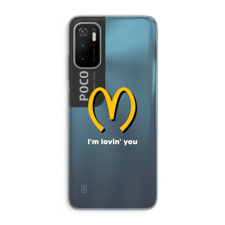 I'm lovin' you: Xiaomi Poco M3 Pro 5G Transparant Hoesje