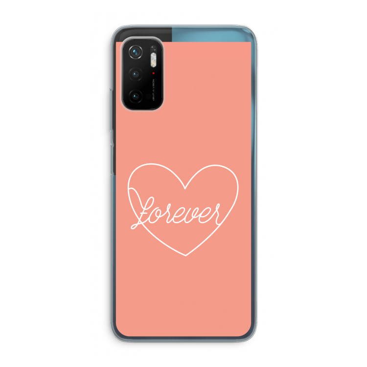 Forever heart: Xiaomi Poco M3 Pro 5G Transparant Hoesje