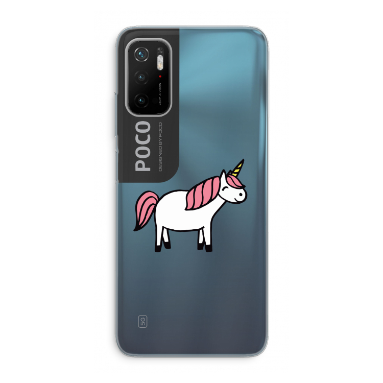 Eenhoorn: Xiaomi Poco M3 Pro 5G Transparant Hoesje