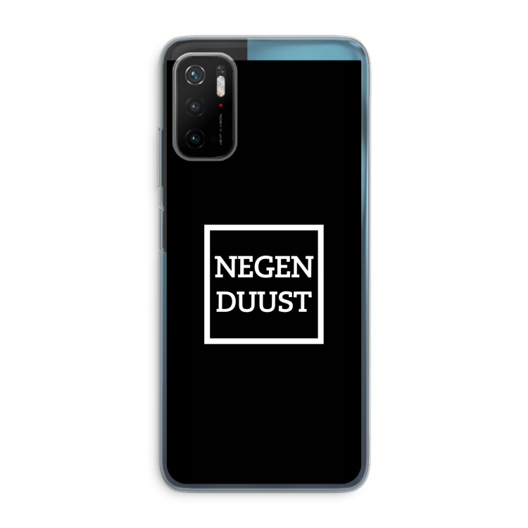 Negenduust black: Xiaomi Poco M3 Pro 5G Transparant Hoesje