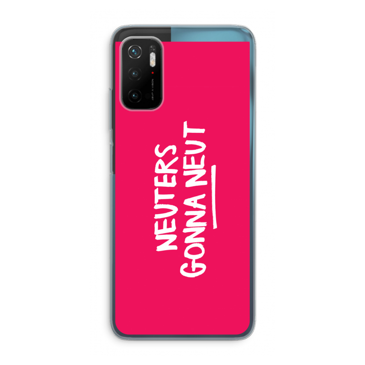 Neuters (roze): Xiaomi Poco M3 Pro 5G Transparant Hoesje