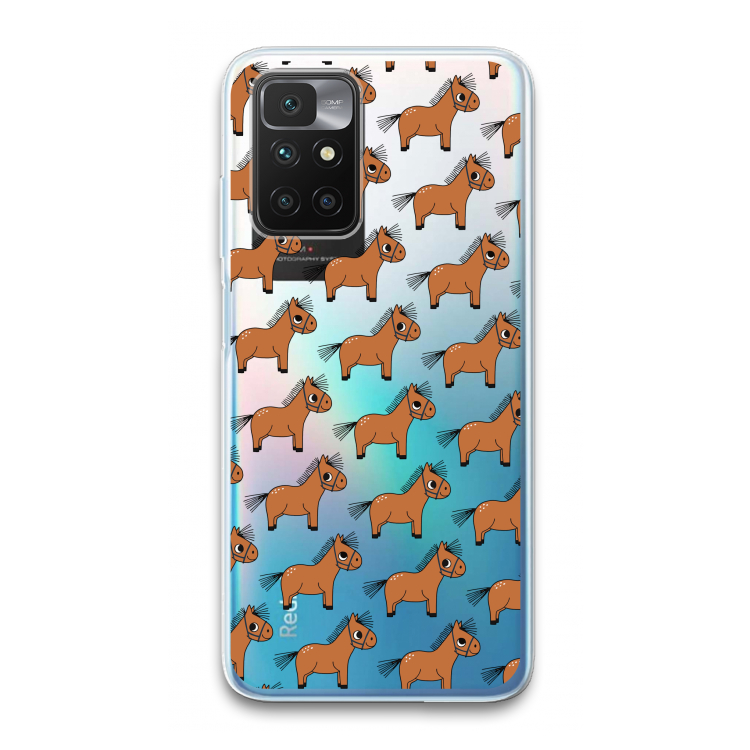 Pony: Xiaomi Redmi 10 Transparant Hoesje