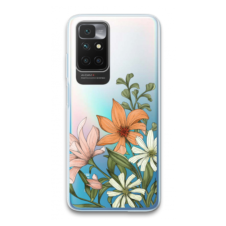 Floral bouquet: Xiaomi Redmi 10 Transparant Hoesje