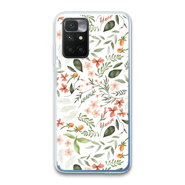 Sweet little flowers: Xiaomi Redmi 10 Transparant Hoesje